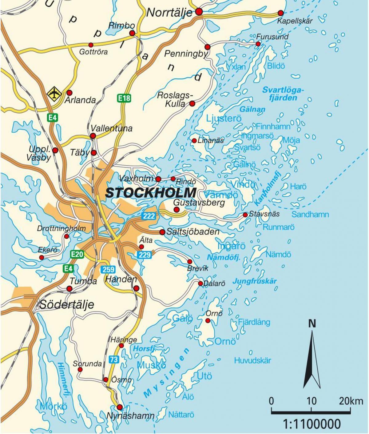 Stockholm op kaart