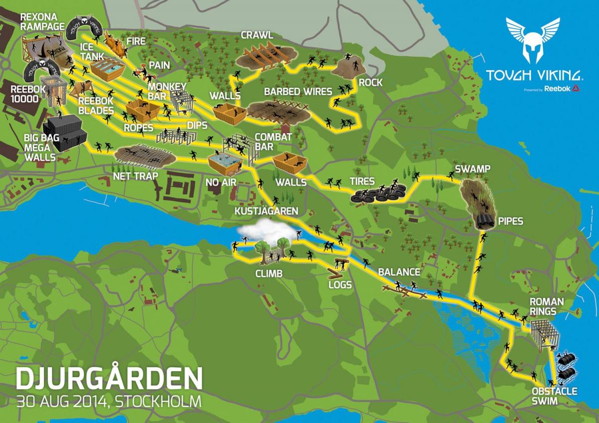 kaart van djurgården