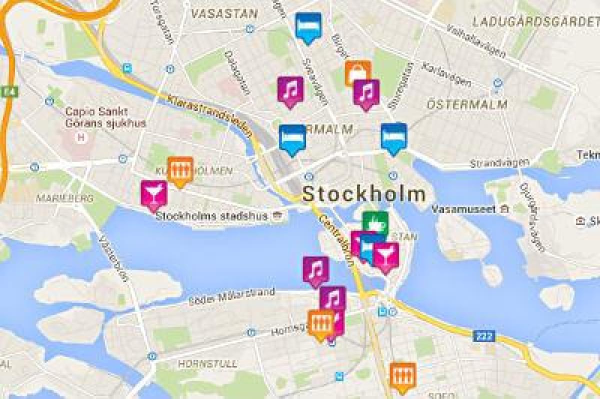 kaart van gay-kaart van Stockholm