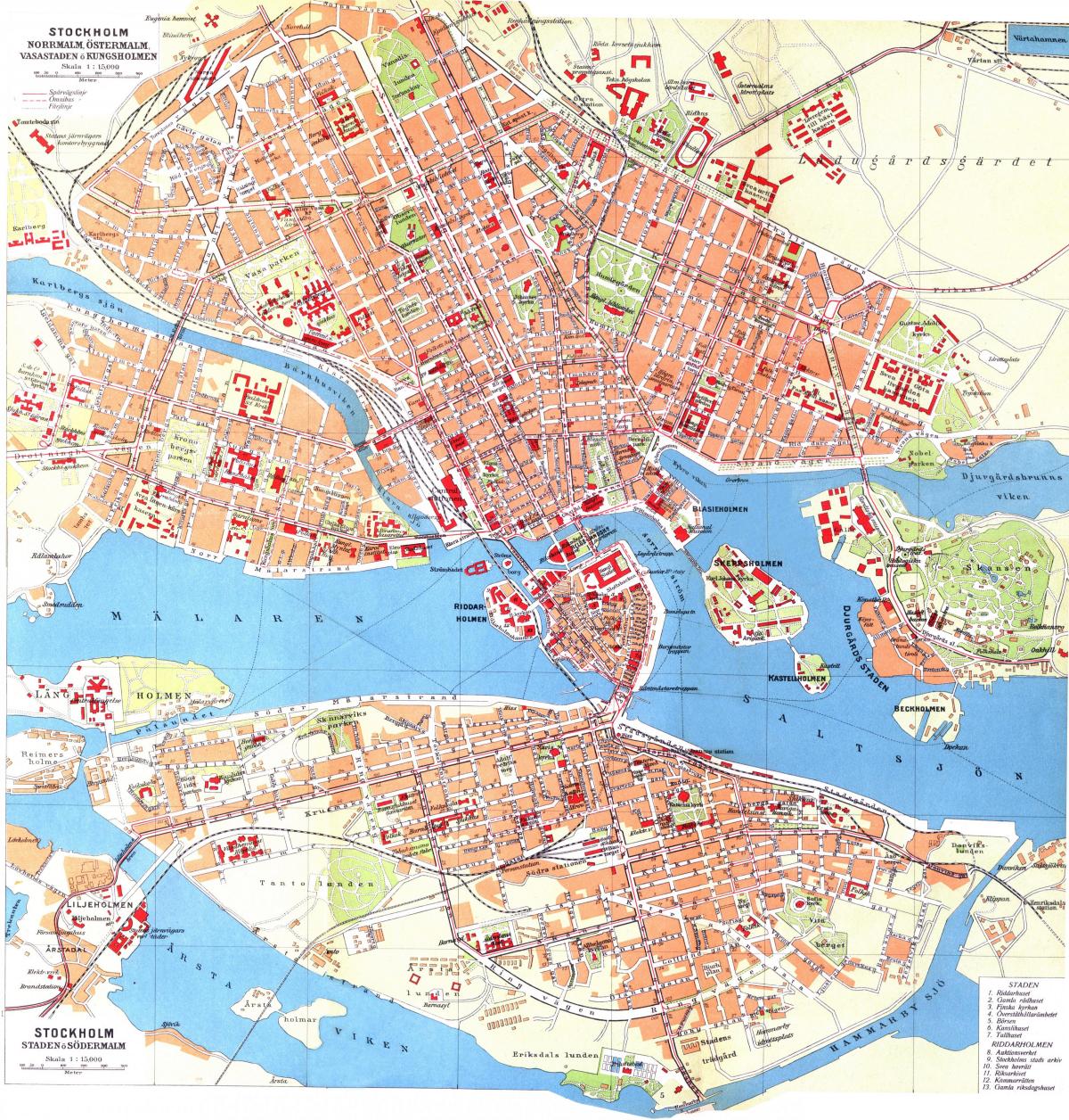 kaart van Stockholm kungsholmen