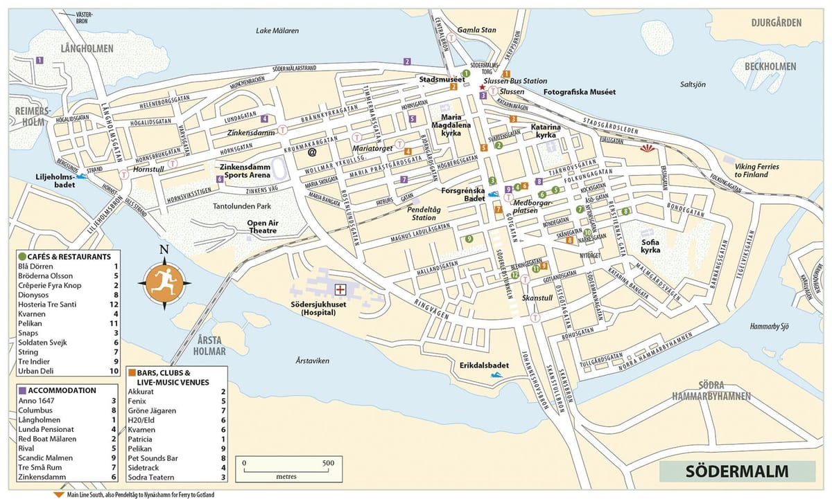 kaart van gamla stan