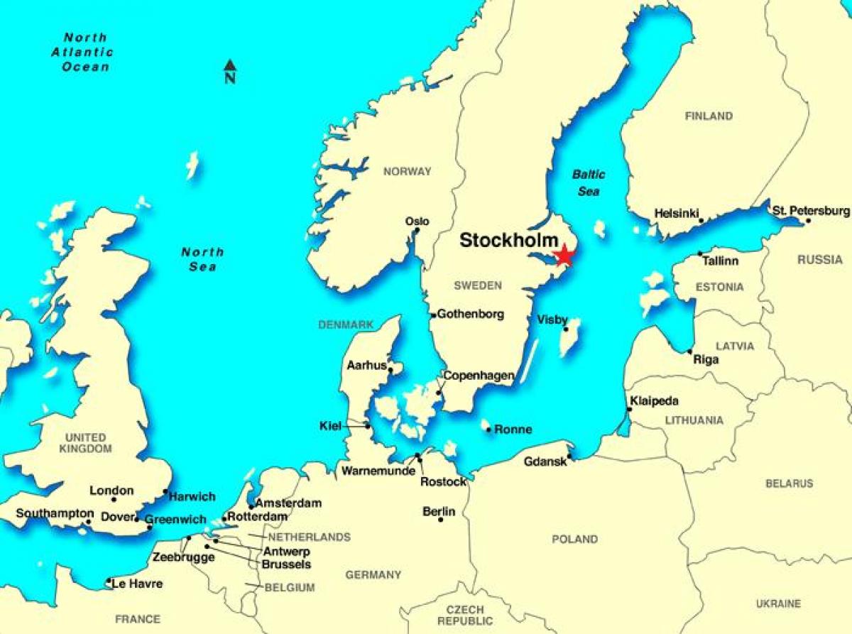 Stockholm kaart europa