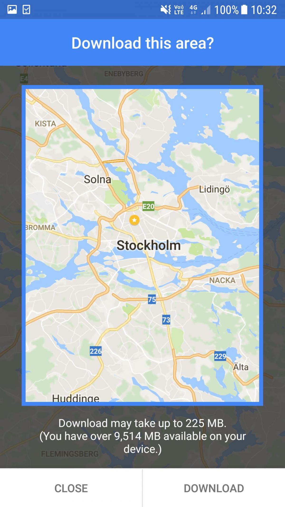 offline kaart van Stockholm