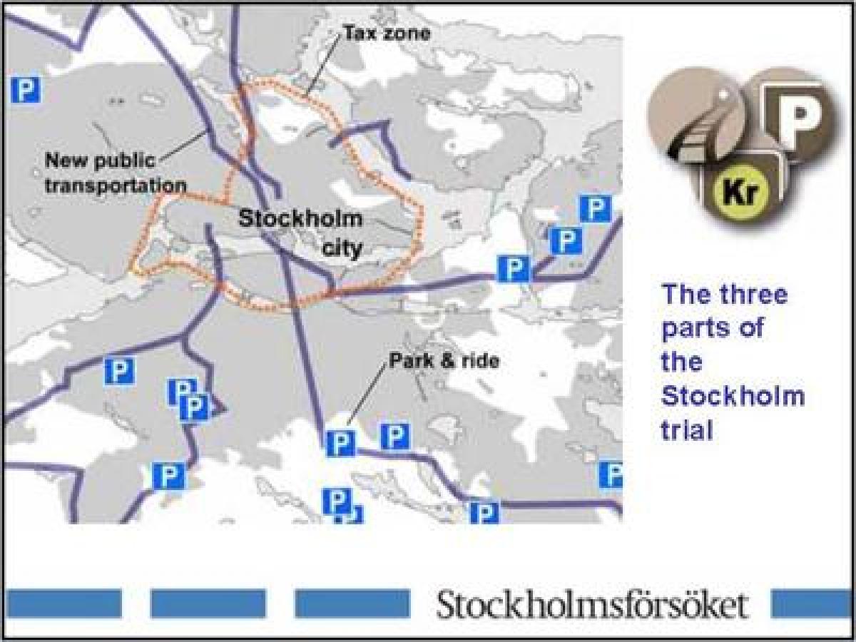 kaart van Stockholm parkeergelegenheid