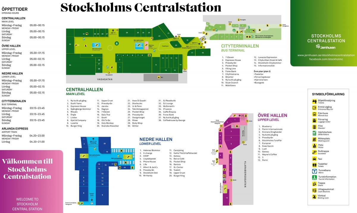 Stockholm centraal station kaart