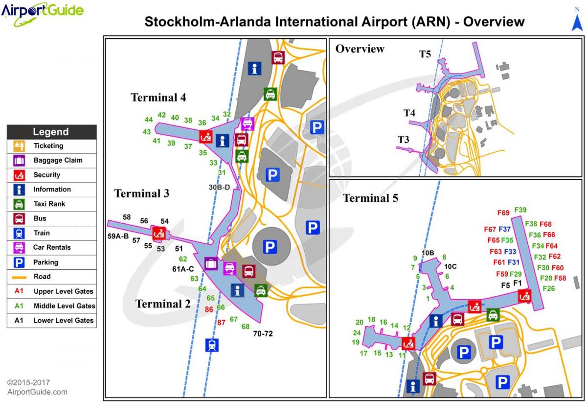 Stockholm arlanda airport kaart