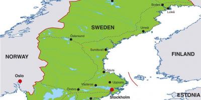 De hoofdstad van Zweden kaart bekijken