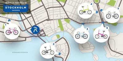 Stockholm city bikes kaart