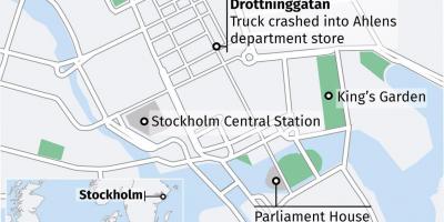 Kaart van Stockholm drottninggatan