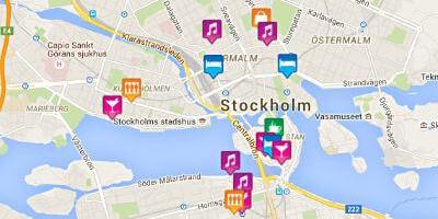 Kaart van gay-kaart van Stockholm