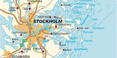 Stockholm, Zweden kaart bekijken stad