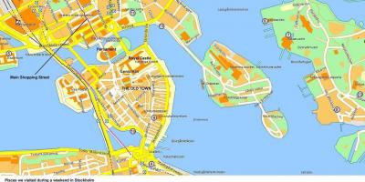 Kaart van Stockholm cruise terminal